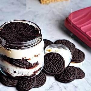 Oreo Cheese Cake Jar