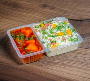 Chilli Paneer + Fried Rice