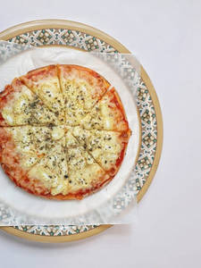 Baby Corn Cheese Pizza