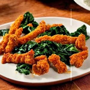 Chicken Crispy Spinach Crackling