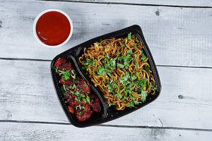 Manchurian Dry + Hakka Noodles