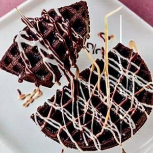 Fudgy Brownie bubble waffle  