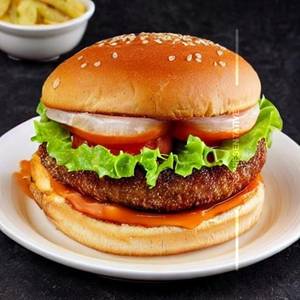 Chatpata Burger Double Patty