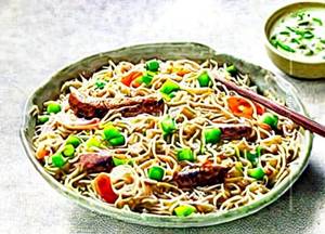 Chicken Noodle with chicken fried  Rice 