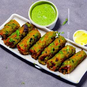 Chicken pudina seekh kebab