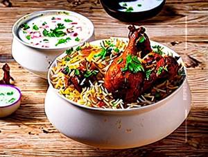 Special chicken leg biryani