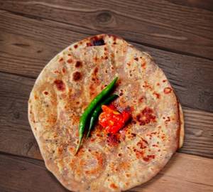 2 Sattu Paratha With Aloo Tamatar Pyaaj Ka Chatpata Chokha And Achar