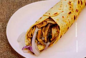 Mushroom Kathi Roll
