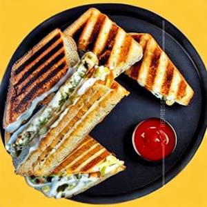 Grilled jain veg cheese sandwich