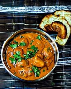 Mushroom butter masala