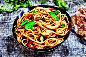 Prawns Schezwan Noodles