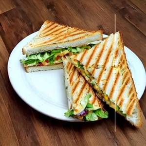 Double Bread Omelette Chicken Sandwich