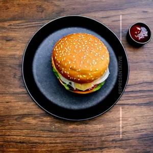 Veg chilli garlic cheese burger