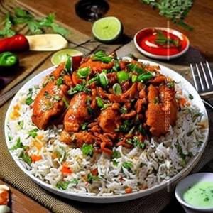 Chicken Chilly Garlic Rice