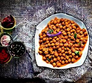 Kadai chana masala
