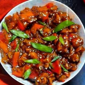 Veg in Manchurian Sauce (Dry)