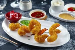 Golden Fried Prawns