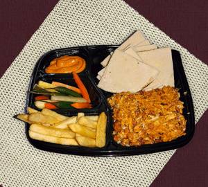Tandoori Plate shawarma with fries