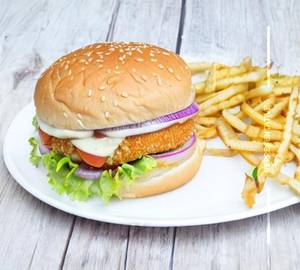 Veg barbeque burger