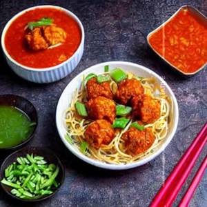 Paneer Manchurian Noodles