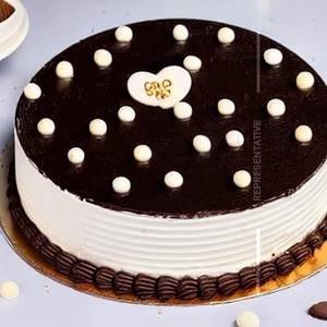 Eggless Choco Vanilla Cake
