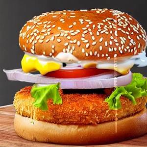 Fish Tikka Grilled Burger