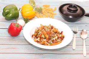 Red Bell Pepper Pasta Veg