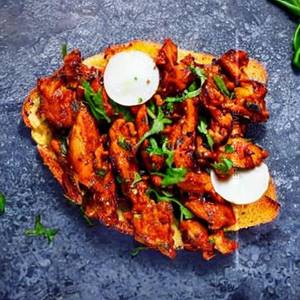 Chicken Sukka On Toast