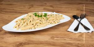 Pan Toasted Penny Alfredo Pasta