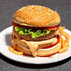 Classic Fried Chicken Cheese Burger