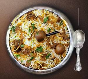 Mushroom Dum Briyani