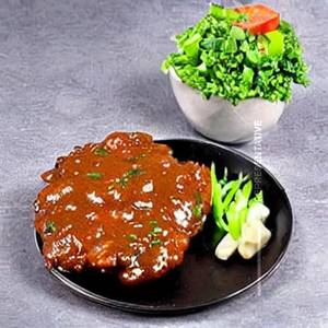 Chicken Steak In Mushroom Sauce