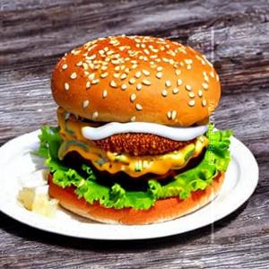 Mc Creamy Aloo Tikki Grilled Burger
