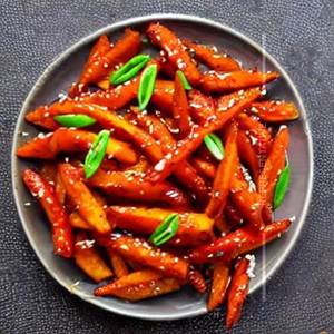 Honey chilli potato