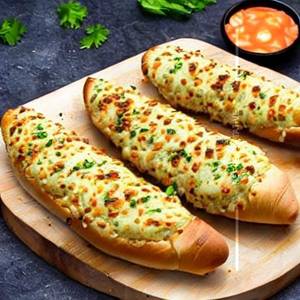 Korean Style Cheese Stuffed Garlic Bread