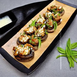 Oriental Stuffed Cheese Mushroom