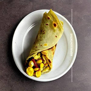 Spinach & Corn Kathi Roll