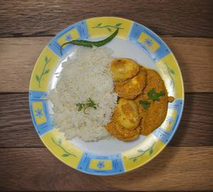 Bangali Dish Egg Bhapa + Rice (Steam)
