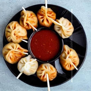 Paneer Lollipop Gravy Momos