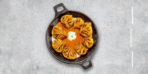 Corn & Cheese Gravy Momos