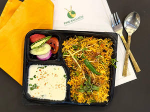 Combo Veg Biryani With Raita