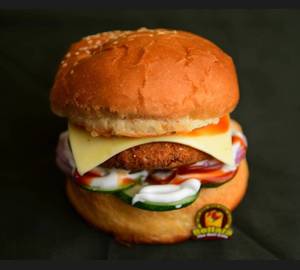 Veg Tikki Cheese Burger