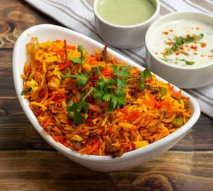 Veg Biryani + Raita