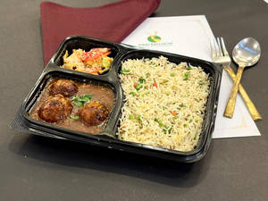 Combo Veg Manchurian With Veg Fried Rice