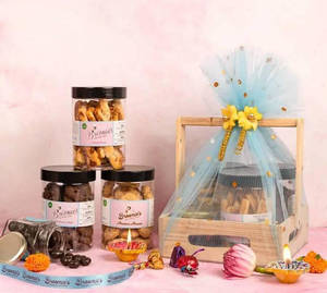 Wooden Hamper Basket (small)