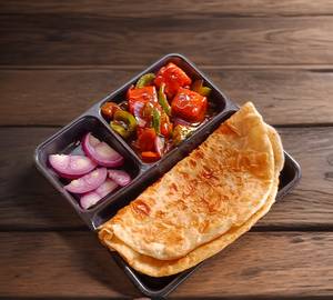 2 Paratha With Chilli Paneer
