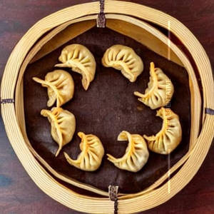 Mushroom Pan Fried Momo