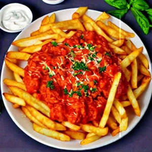 Chicken Bolognese French Fries