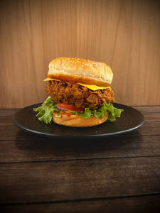 Crispy Fried Chicken Burger Without Fries