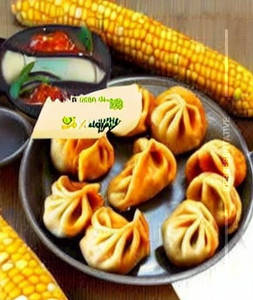 Corn & Cheese Peri Peri Momo Sause